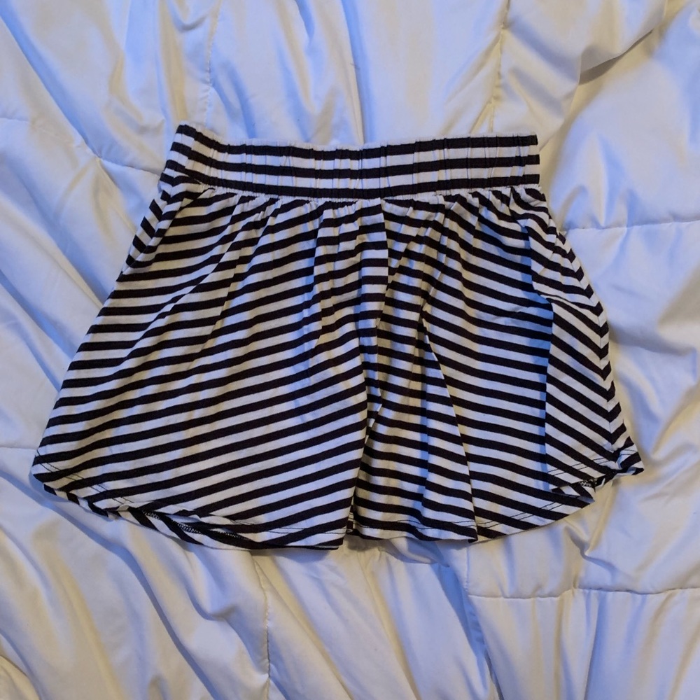 Stripe mini skirt